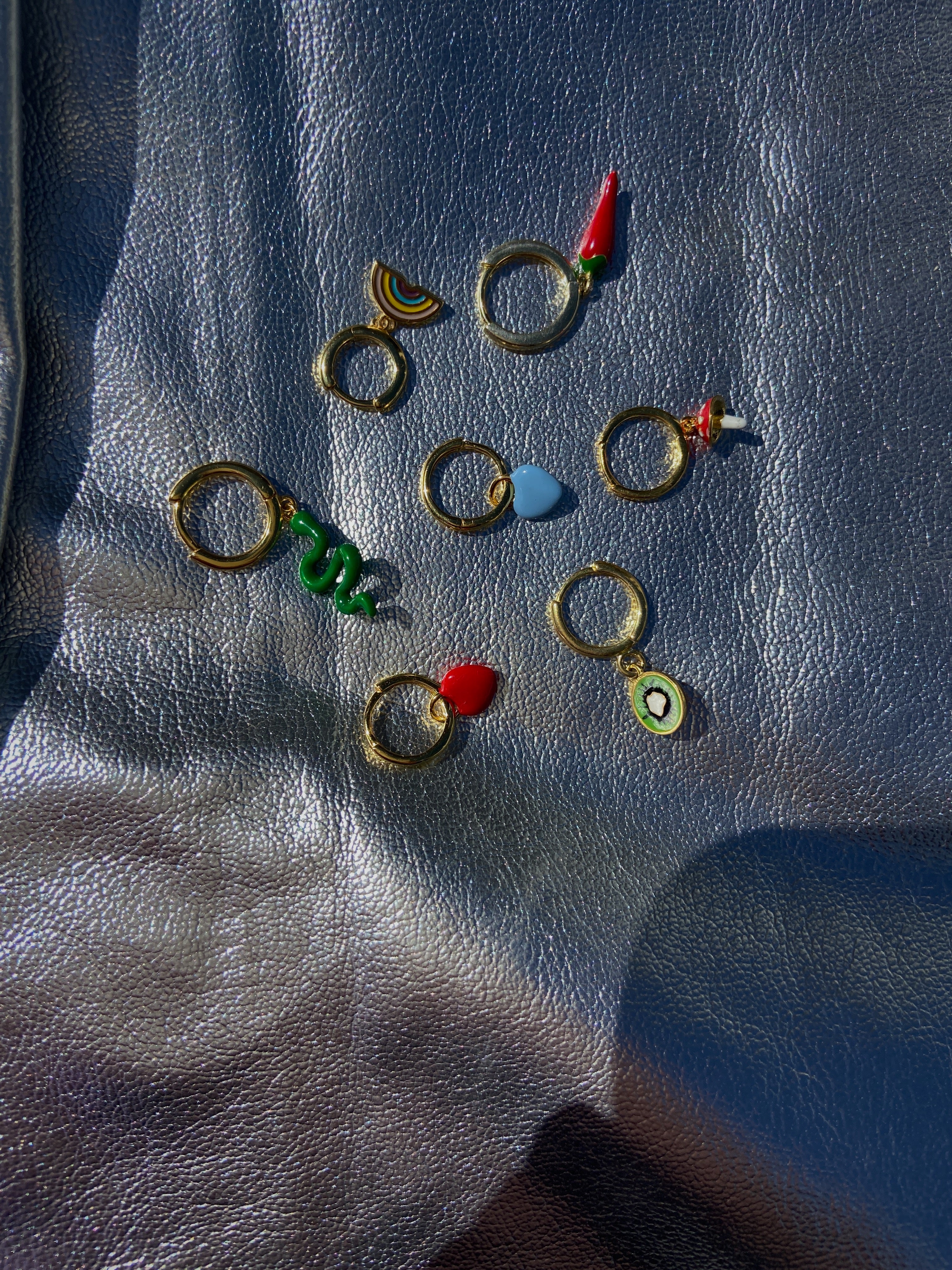 PENDIENTES HEART BLUE