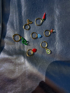 PENDIENTES HEART BLUE
