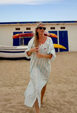 Cargar imagen en el visor de la galería, The Chilli Stripes Dress Sky
