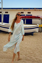 Cargar imagen en el visor de la galería, The Chilli Stripes Dress Sky

