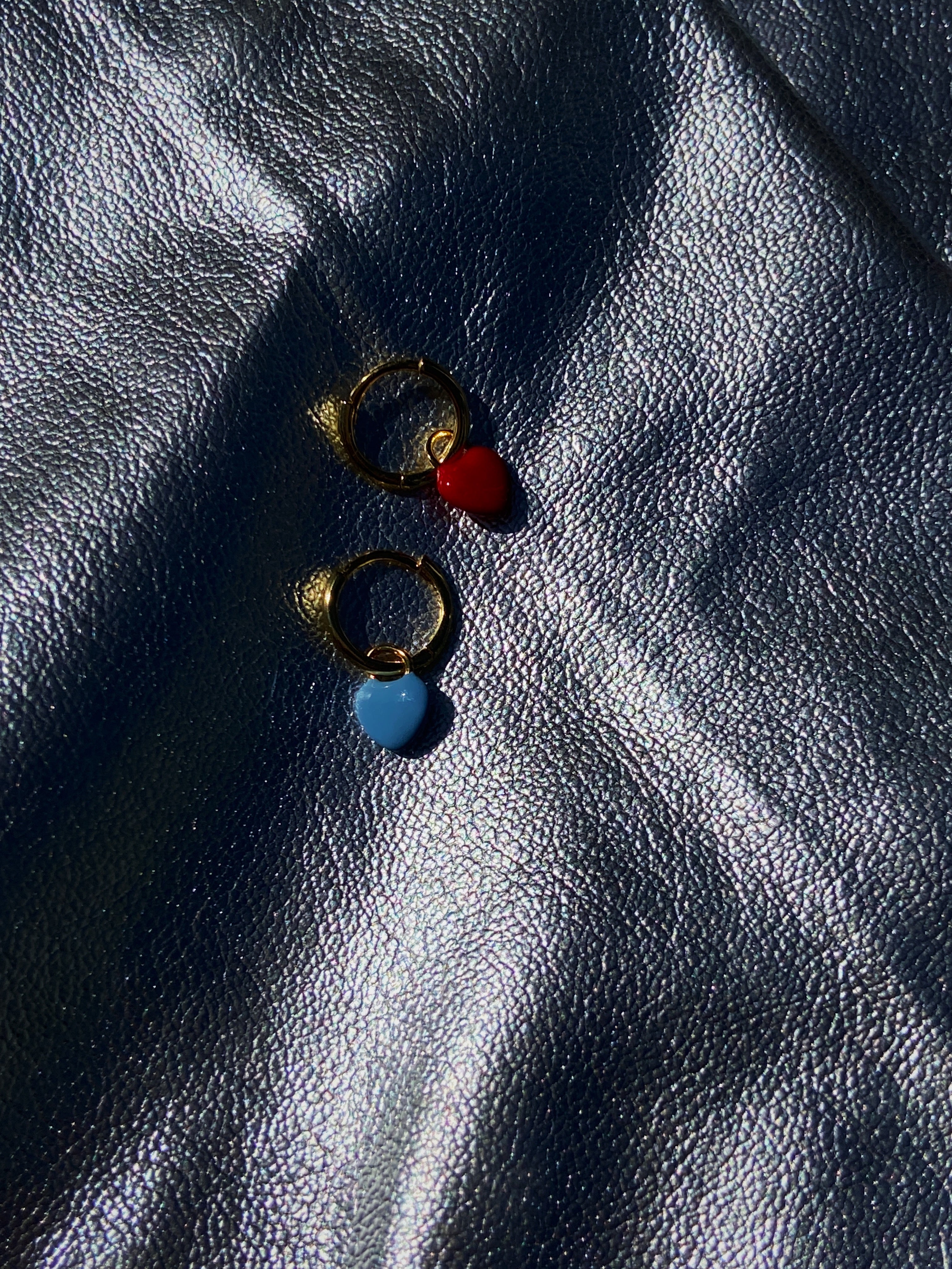 PENDIENTES HEART BLUE