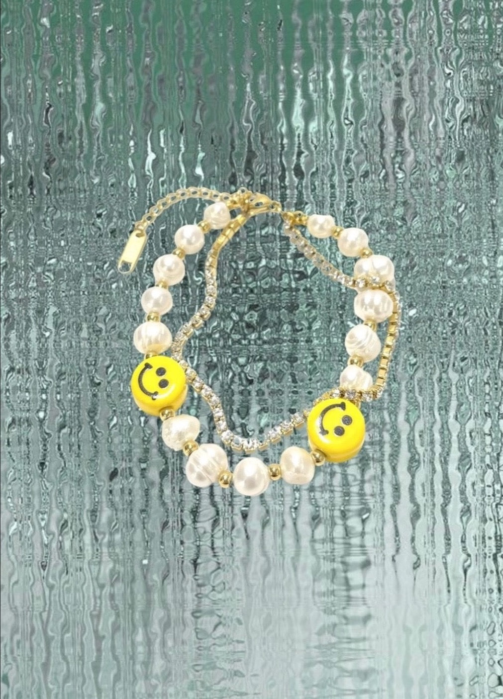 PULSERA BE HAPPY GOLD