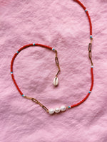 Cargar imagen en el visor de la galería, COLLAR RED PEARLS
