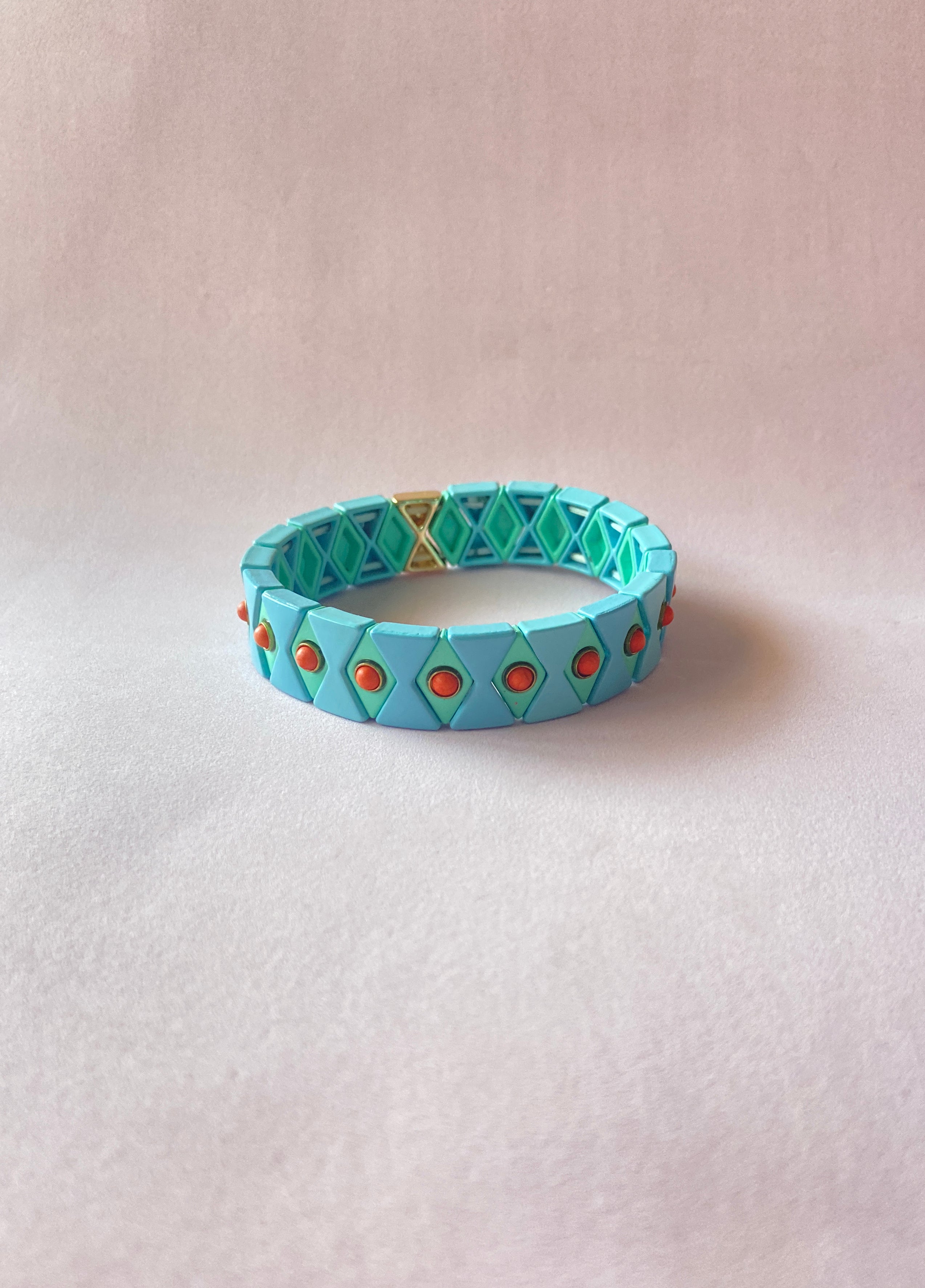 PULSERA ROMBOS PASTEL