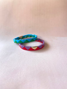 PULSERA TRIÁNGULOS GREEN