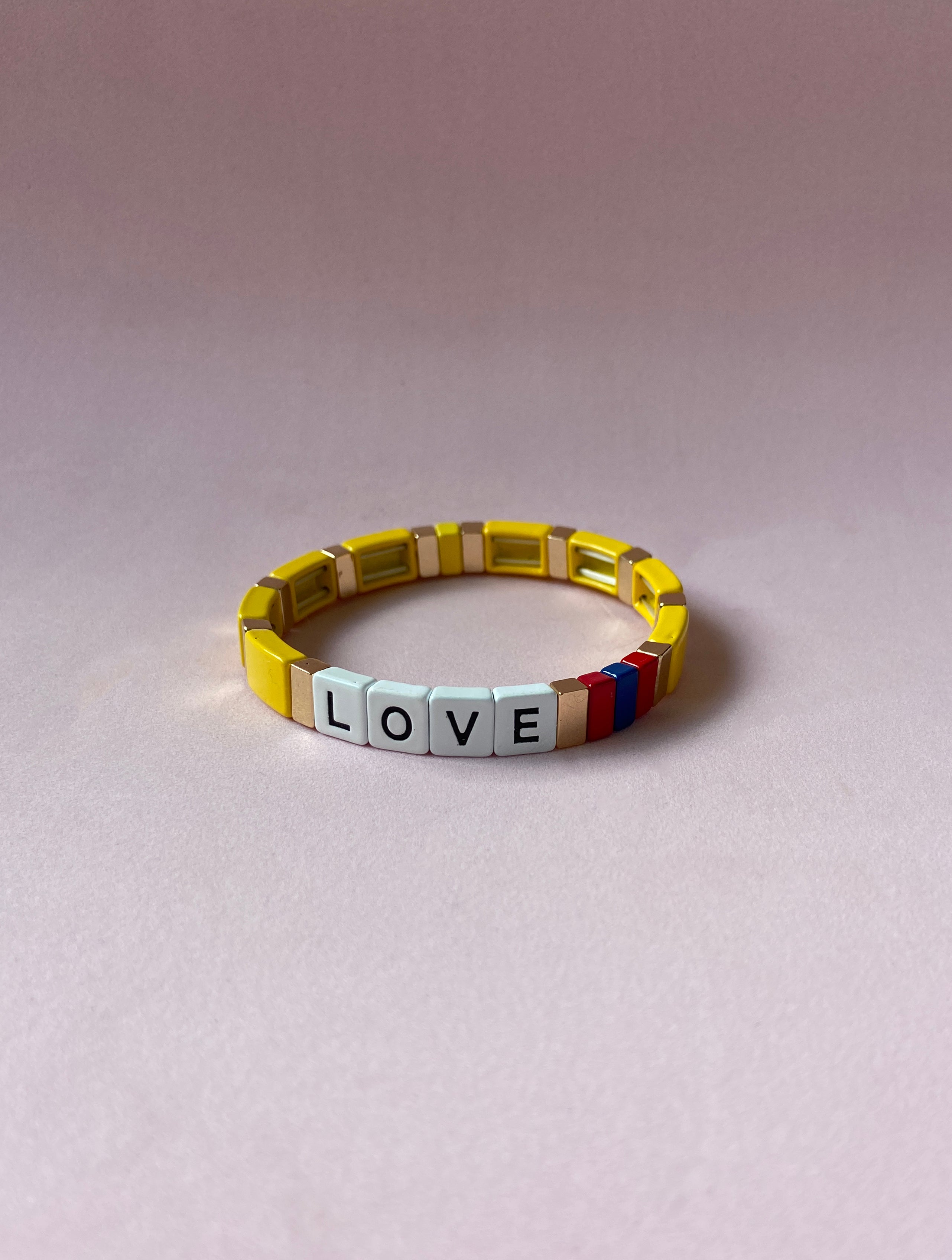 PULSERA LOVE AMARILLO