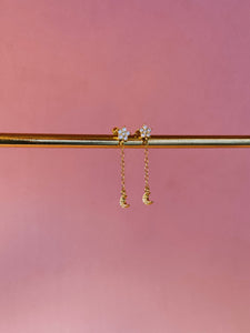 PENDIENTES DROP MOON