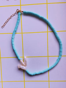 COLLAR PERLA AZUL