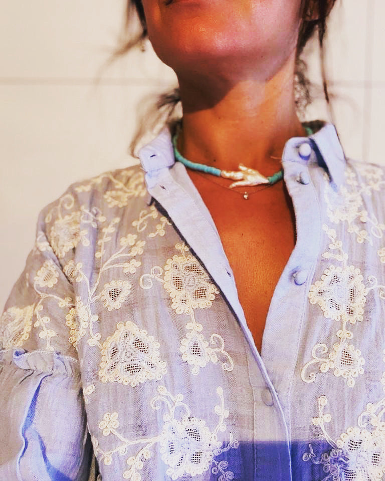 COLLAR PERLA AZUL