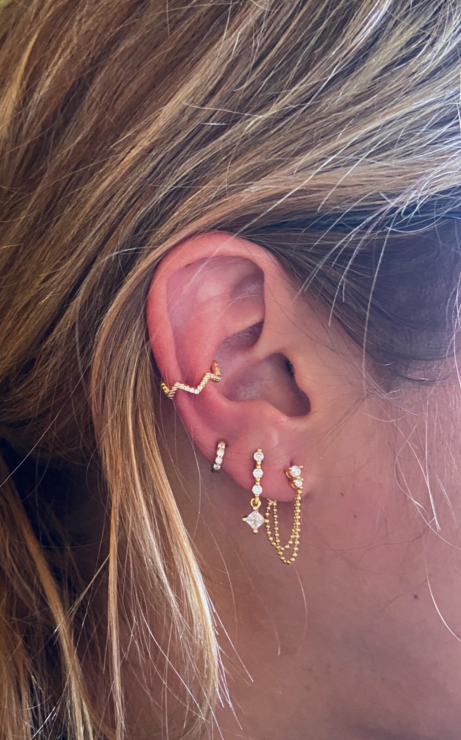ZIGZAG EAR CUFF (unidad)