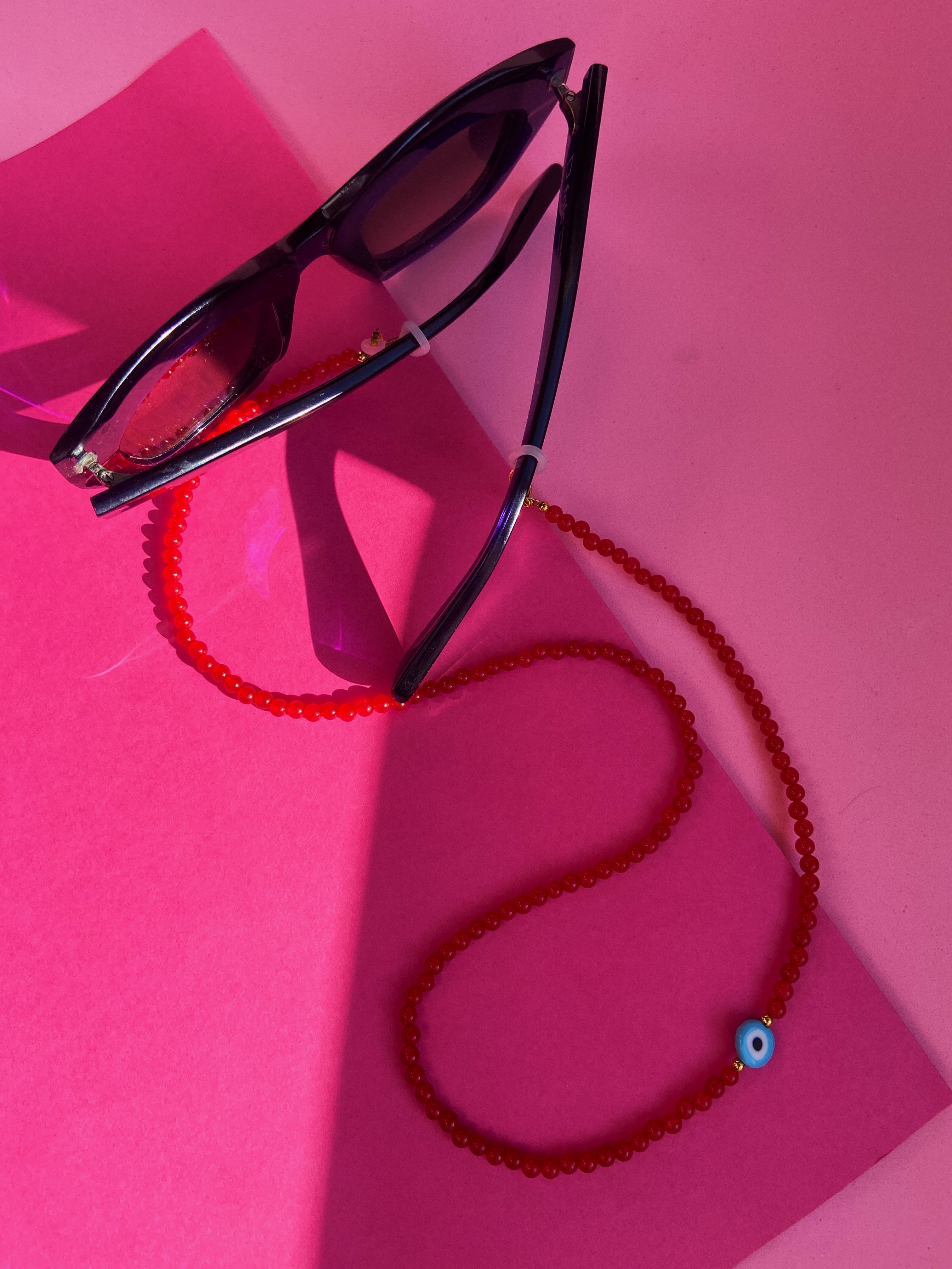 CADENA COLLAR GAFAS FRESA